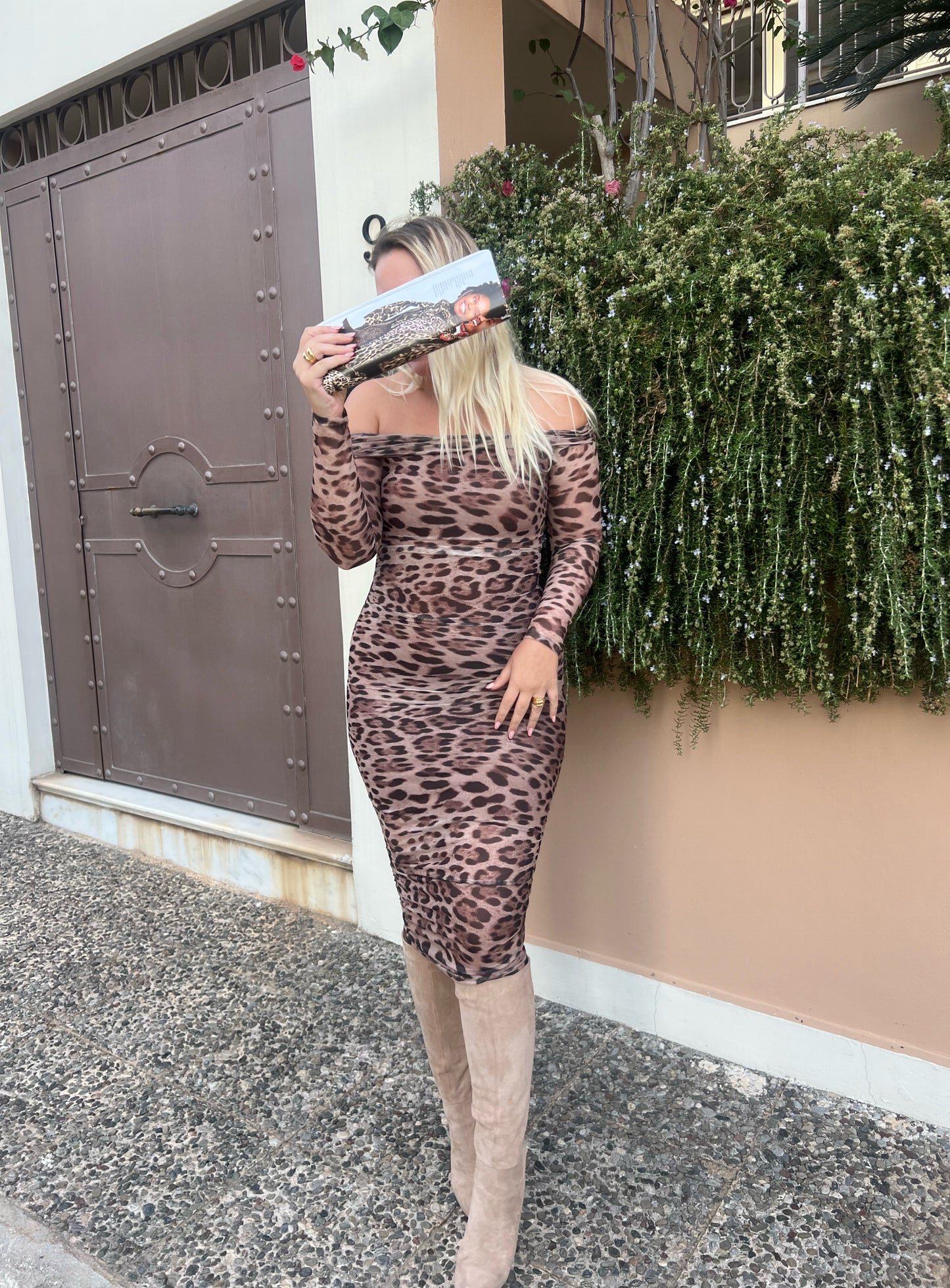 SAUVAGE LEOPARD DRESS