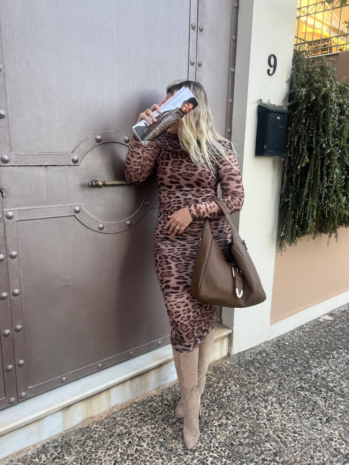 SAUVAGE LEOPARD DRESS